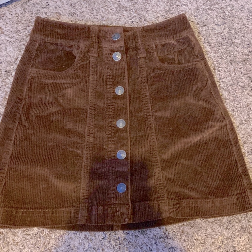 Super hi-rise mini skirt